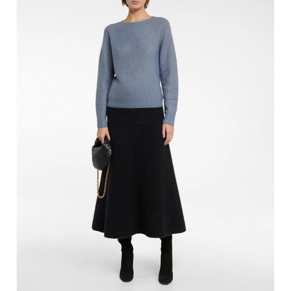 Max Mara Finnici Sweater in Light Blue Small New Womens Knit Cashmere Top - Picture 16 of 16
